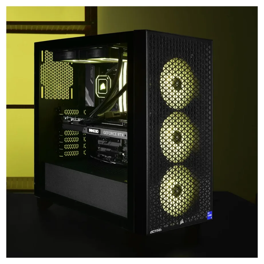 Actina KOMAAAGIP1447 Intel Core i5-13600KF/32GB DDR5/2TB SSD/NVIDIA GeForce RTX 4070 Ti must midi tower mänguarvuti, vesijahutus, Wi-Fi 6E – 9