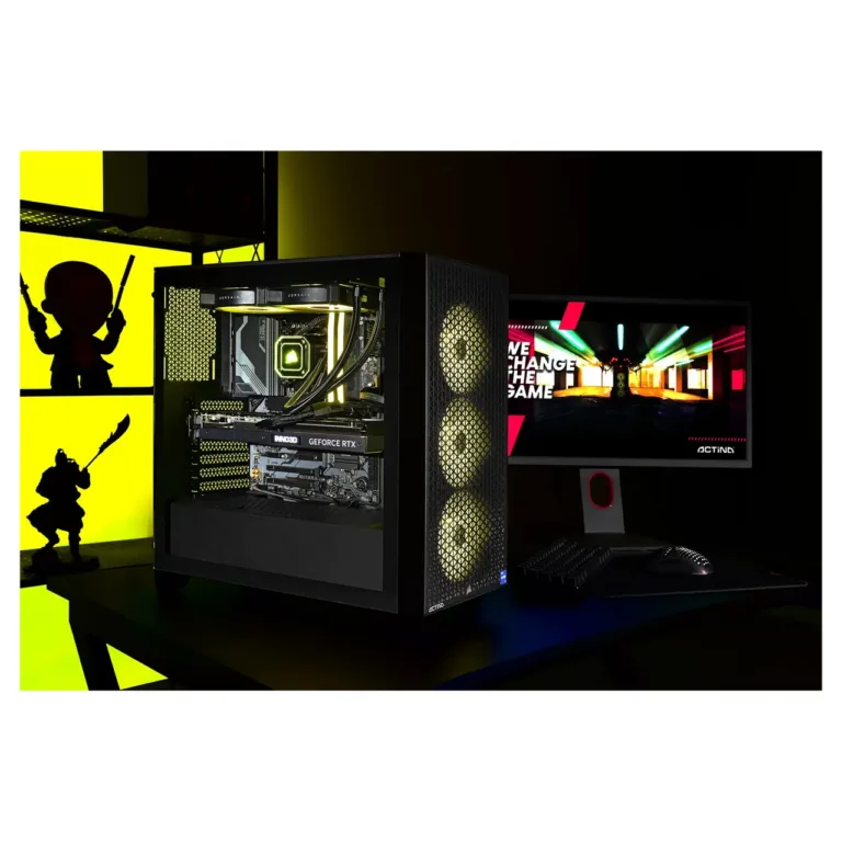 Actina KOMAAAGIP1447 Intel Core i5-13600KF/32GB DDR5/2TB SSD/NVIDIA GeForce RTX 4070 Ti must midi tower mänguarvuti, vesijahutus, Wi-Fi 6E