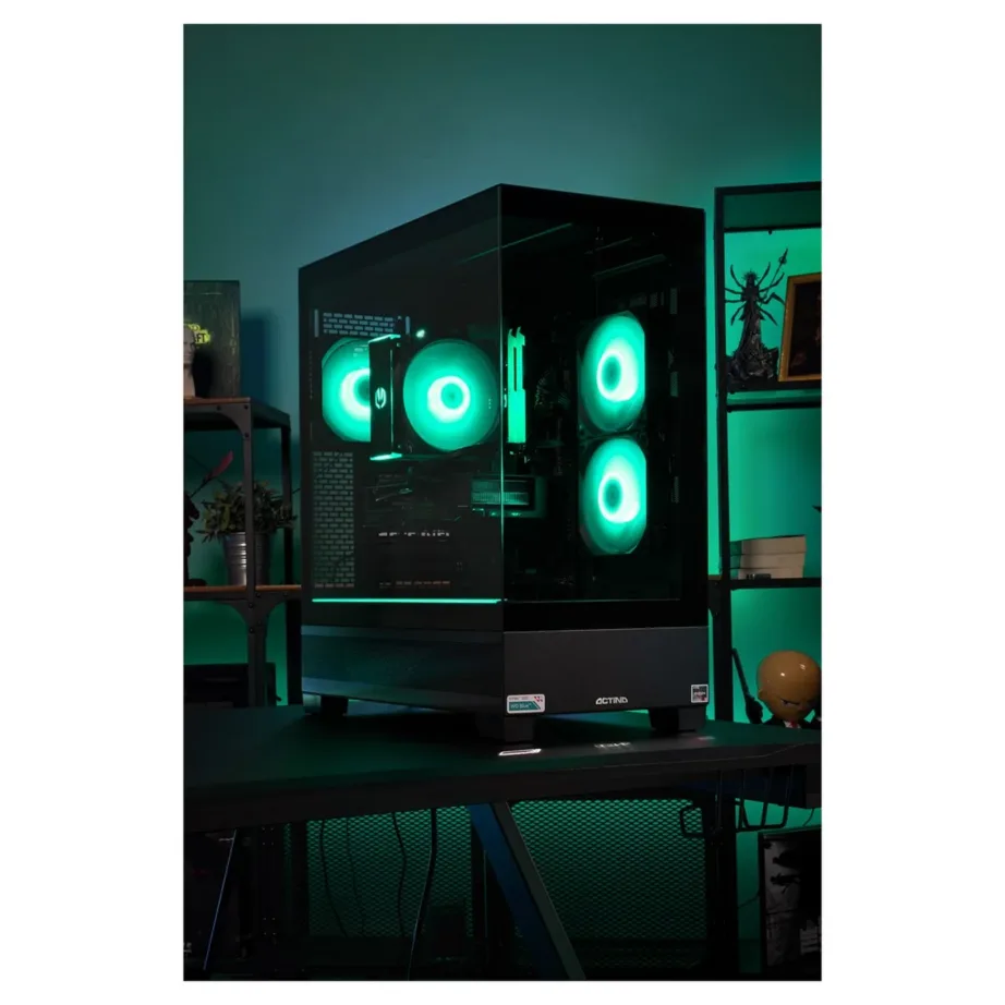 Actina KOMACNGIP0020 AMD Ryzen 5 7600/32GB DDR5/1TB SSD/Radeon RX 7700 XT must 750W midi tower mänguarvuti – 11