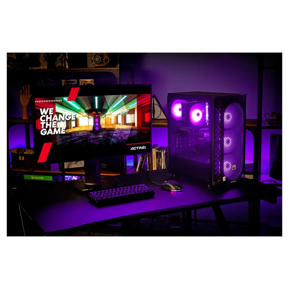 Actina KOMACNGIP0051 i5-14400F/32GB DDR5/1TB SSD/RTX 4060 must Midi Tower mänguarvuti - 16