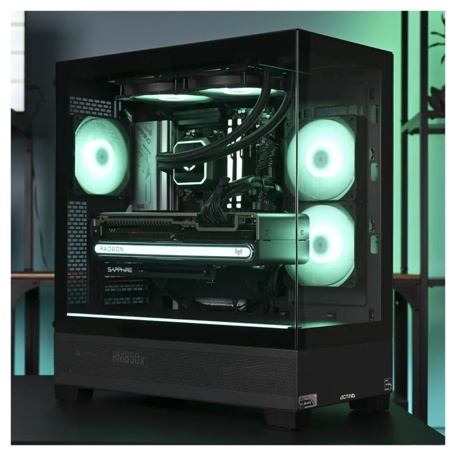 Actina KOMACNGIP0067 AMD Ryzen 7 7800X3D/32GB DDR5/1TB SSD/AMD Radeon RX 7900 XTX/850W/vesijahutusega must midi tower mänguarvuti – 5