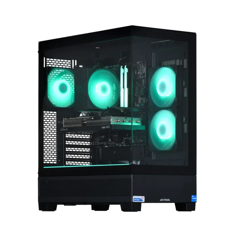 Actina KOMACNGIP0078 Intel Core i5-12400F/32GB/1TB SSD/Intel Arc A580, vaateaknaga must mänguriarvuti