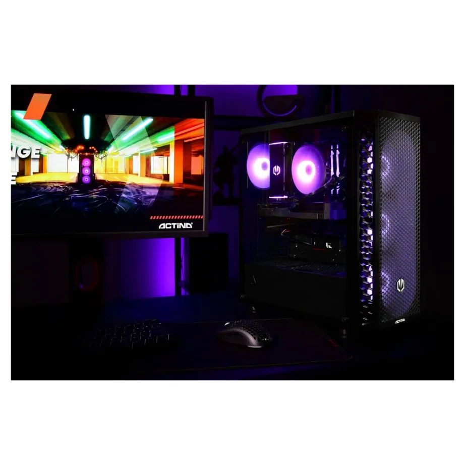 Actina KOMACNGIP0131 AMD Ryzen 7 8700F/32GB DDR5/1TB SSD/RX 7800 XT/16GB GDDR6 must mänguarvuti Wi-Fi 6E ja 750W toiteplokiga – 10