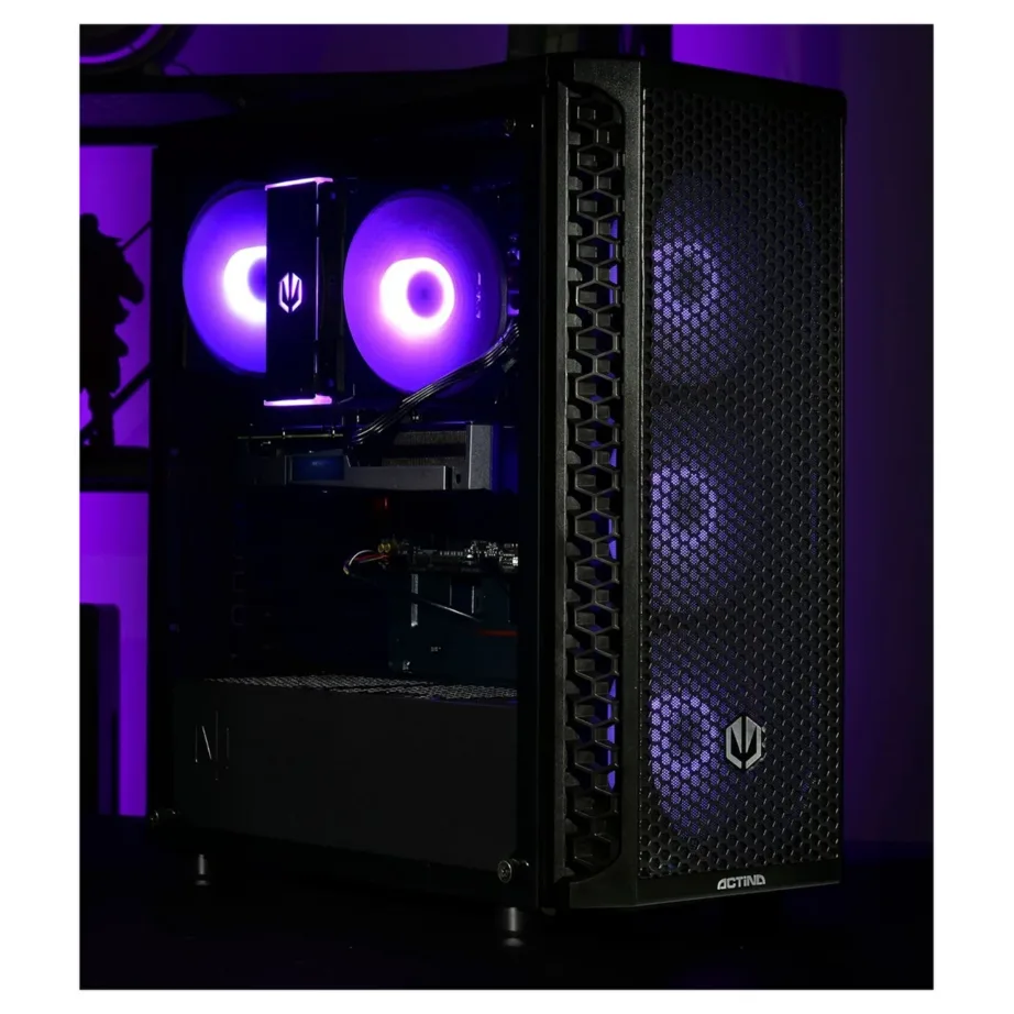 Actina KOMACNGIP0131 AMD Ryzen 7 8700F/32GB DDR5/1TB SSD/RX 7800 XT/16GB GDDR6 must mänguarvuti Wi-Fi 6E ja 750W toiteplokiga – 9