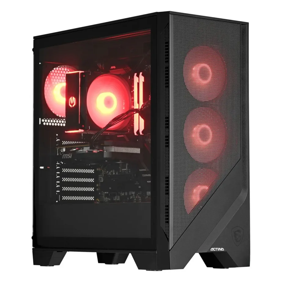 Actina KOMACNGIP0145 32GB DDR5 1TB SSD RTX 4060 mänguriarvuti, AMD Ryzen 5 7500F, Wi-Fi 6E, must Midi Tower