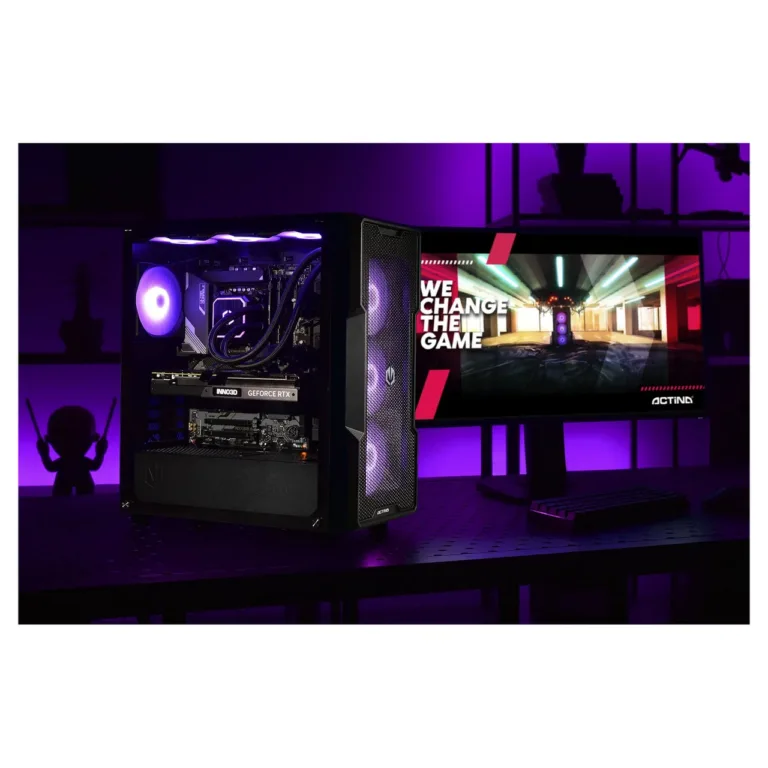 Actina KOMACNGIP0170 Ryzen 9 9900X/32GB DDR5/2TB SSD/Radeon RX 7900 XTX mänguarvuti, must, vesijahutusega, ATX Midi Tower