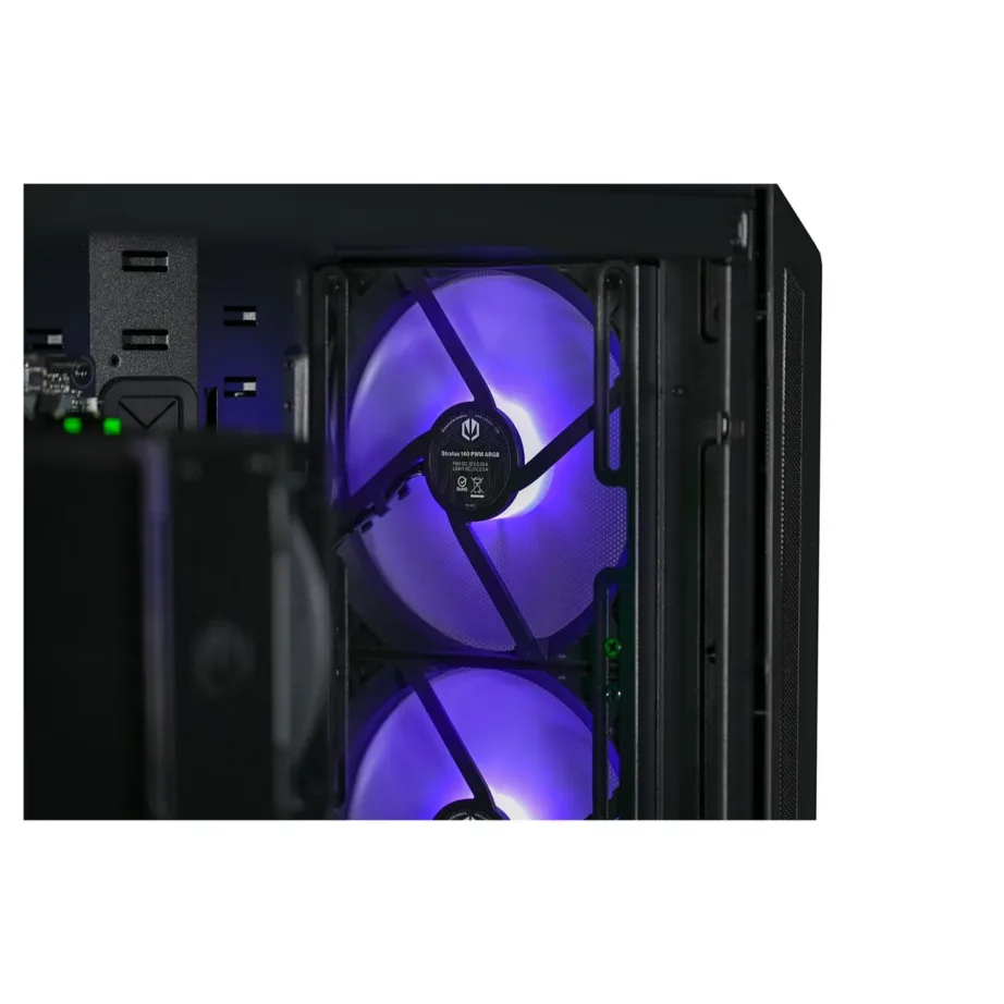 Actina KOMACNGIP0174 32 GB DDR5, 1 TB SSD, Intel ARC B580 12 GB, AMD Ryzen 5 7500F, must midi tower mänguarvuti – 20