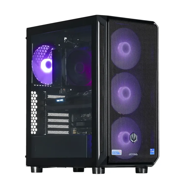 Actina KOMACNGIP0175 AMD Ryzen 5 8400F/32GB DDR5/1TB SSD/Intel Arc B580 must 12GB GDDR6 graafikaga mänguriarvuti, Midi Tower