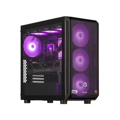 Actina KOMACNGIP0189 AMD Ryzen 9 9900X/32GB DDR5/2TB SSD/GeForce RTX 5080/16GB/Midi Tower must mänguarvuti vesijahutuse ja Wi-Fi 6-ga