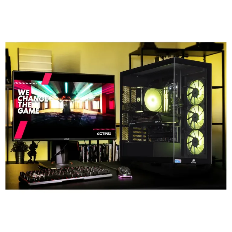 Actina KOMACNGIP0206 AMD Ryzen 7 8700F/32GB DDR5/2TB SSD/RTX 5070 Ti/ilma Windowsita, must, 460x240x506 mm mänguriarvuti