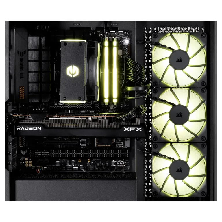 Actina KOMACNGIP0212 AMD Ryzen 5 7500F/32GB DDR5/1TB SSD/AMD Radeon RX 7700 XT/12GB/GDDR6/ilma Windowsita must 32GB mänguarvuti (Midi Tower, Wi-Fi 6, 750W 80+ Gold, ATX, vaateaken)