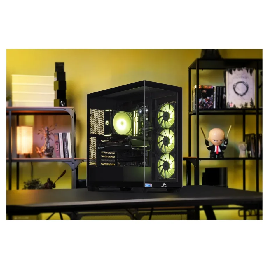 Actina KOMACNGIP0212 AMD Ryzen 5 7500F/32GB DDR5/1TB SSD/AMD Radeon RX 7700 XT/12GB/GDDR6/ilma Windowsita must 32GB mänguarvuti (Midi Tower, Wi-Fi 6, 750W 80+ Gold, ATX, vaateaken) – 7