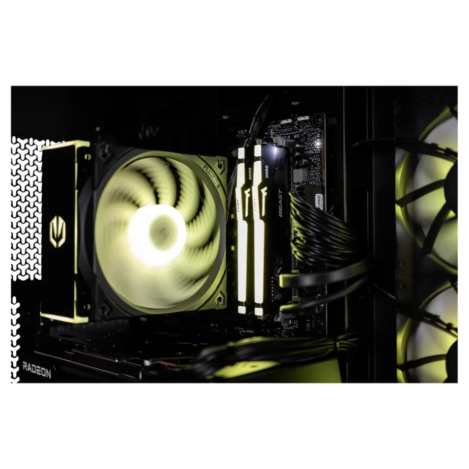 Actina KOMACNGIP0212 AMD Ryzen 5 7500F/32GB DDR5/1TB SSD/AMD Radeon RX 7700 XT/12GB/GDDR6/ilma Windowsita must 32GB mänguarvuti (Midi Tower, Wi-Fi 6, 750W 80+ Gold, ATX, vaateaken) – 9