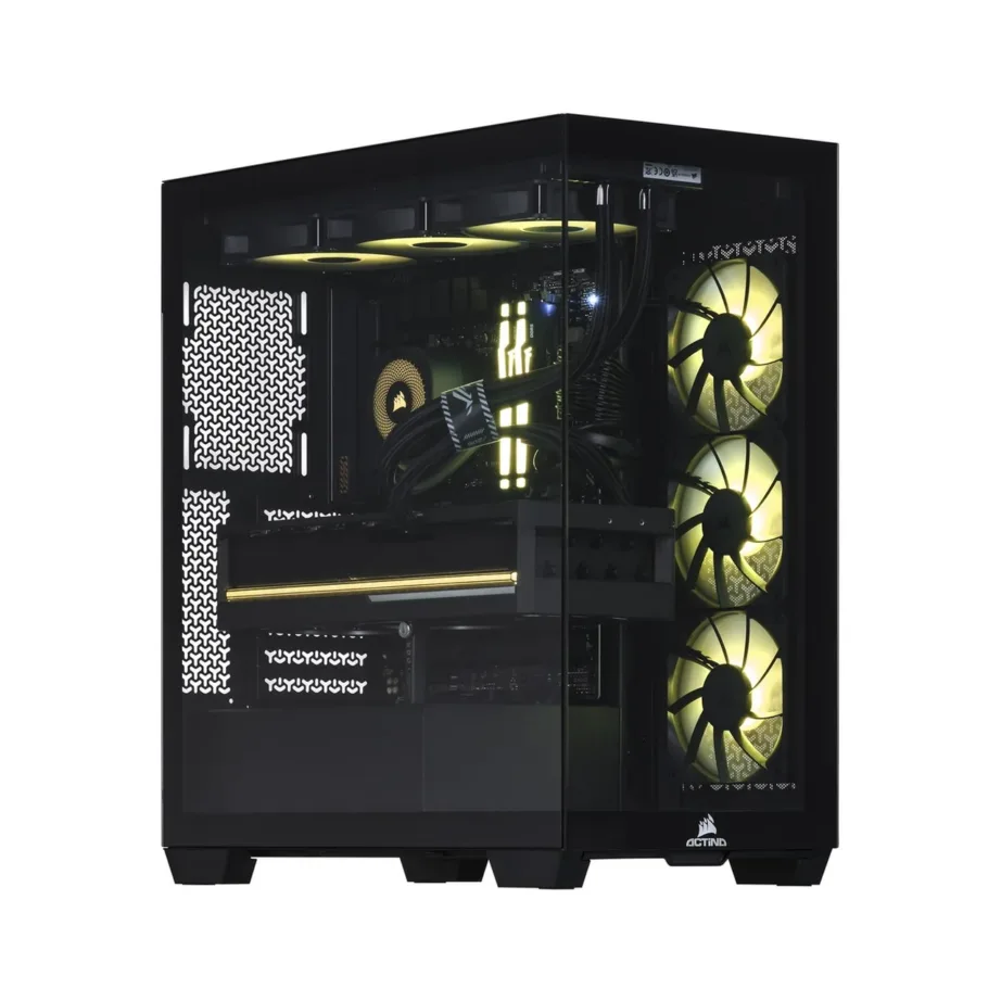 Actina KOMACNGIP0216 Ryzen 7 7800X3D/32GB DDR5/2TB M.2 SSD/RTX 5070 Ti/Windows 11 Home must 506x240x460 mm mänguri lauaarvuti