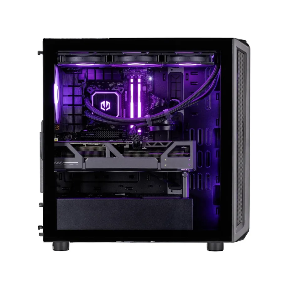Actina KOMACNGIP0254 AMD Ryzen 7 7800X3D/32GB DDR5/2TB M.2 SSD/Radeon RX 9070 16GB must mänguarvuti (Midi Tower, vedeljahutus, Wi-Fi 6) – 3
