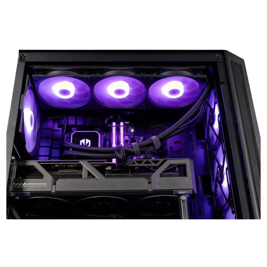 Actina KOMACNGIP0254 AMD Ryzen 7 7800X3D/32GB DDR5/2TB M.2 SSD/Radeon RX 9070 16GB must mänguarvuti (Midi Tower, vedeljahutus, Wi-Fi 6) – 7