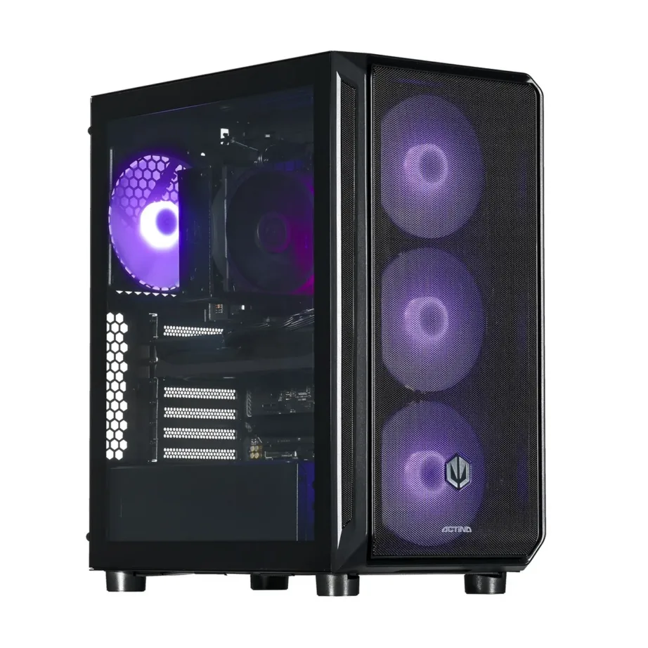 Actina KOMACNGIP0260 AMD Ryzen 5 7600X3D/32GB DDR5/2TB SSD/AMD Radeon RX 9070 16GB must 32x49x49 cm mänguriarvuti