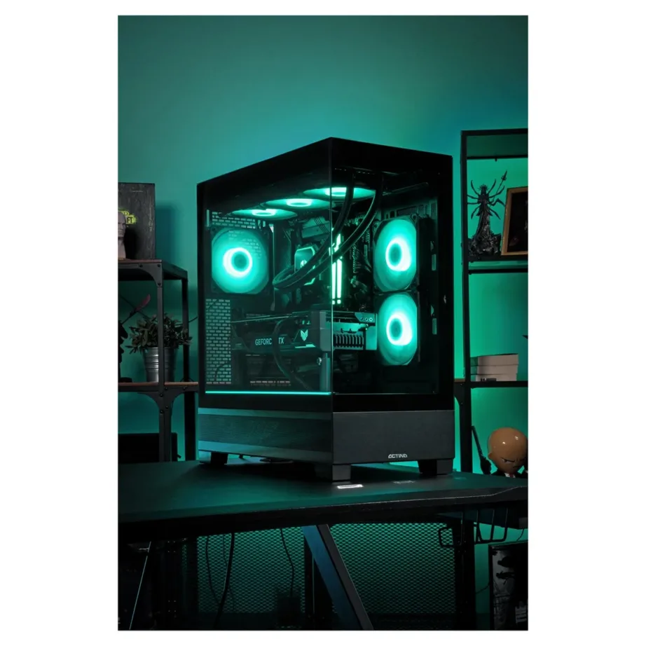 Actina KOMACNGIP0285 32GB/1TB SSD/RTX 5070/AMD Ryzen 7 9800X3D must 32 GB DDR5 mänguarvuti (Wi-Fi 6, vesijahutus, 80 PLUS Gold, Midi Tower) – 6