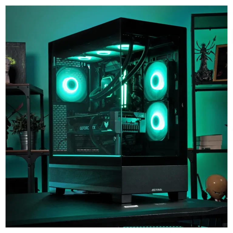 Actina KOMACNGIP0285 32GB/1TB SSD/RTX 5070/AMD Ryzen 7 9800X3D must 32 GB DDR5 mänguarvuti (Wi-Fi 6, vesijahutus, 80 PLUS Gold, Midi Tower)