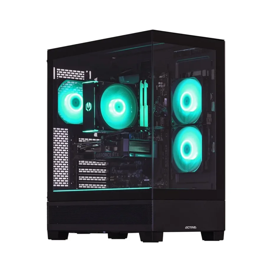 Actina KOMACNGIP0289 AMD Ryzen 9 7900/32GB DDR5/1TB M.2 SSD/NVIDIA GeForce RTX 5070 mänguriarvuti, must Midi Tower, Wi-Fi 6, 750W