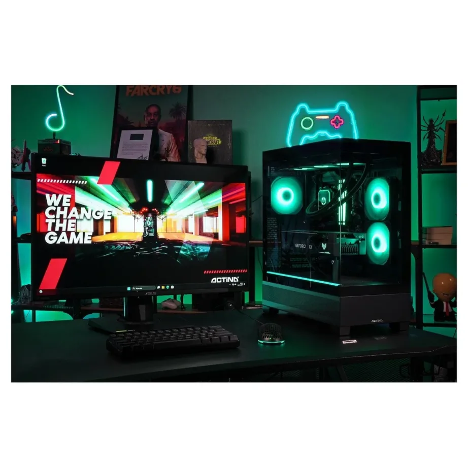 Actina KOMACNGIP0292 AMD Ryzen 7 7800X3D/32GB DDR5/1TB SSD/GeForce RTX 5070 12GB must 750W vesijahutusega mänguarvuti (Midi Tower, Wi-Fi 6, ilma OS) – 10