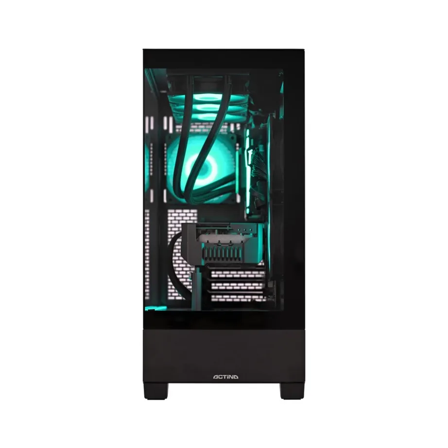 Actina KOMACNGIP0319 32 GB DDR5 1TB SSD AMD Ryzen 9 7900 / Radeon RX 9070 XT mänguarvuti (12 tuuma, vesijahutus, Wi-Fi 6, 500x230x440 mm, must Midi Tower) – 2