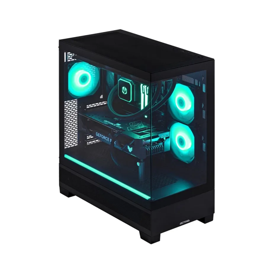 Actina KOMACNGIP0319 32 GB DDR5 1TB SSD AMD Ryzen 9 7900 / Radeon RX 9070 XT mänguarvuti (12 tuuma, vesijahutus, Wi-Fi 6, 500x230x440 mm, must Midi Tower) – 9