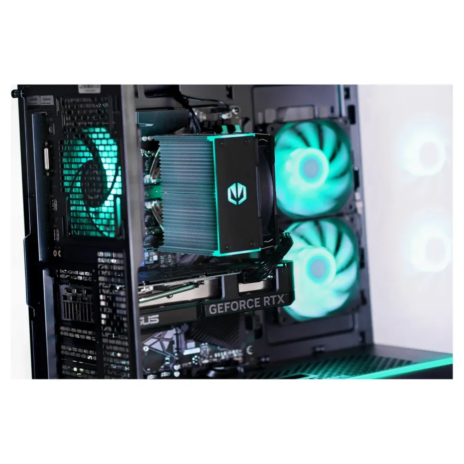 Actina KOMACNGIP0329 32GB DDR5, 1TB SSD, AMD Ryzen 7 8700F, Radeon RX 9070 16GB, Windows 11 Home, must Midi Tower mänguarvuti – 2