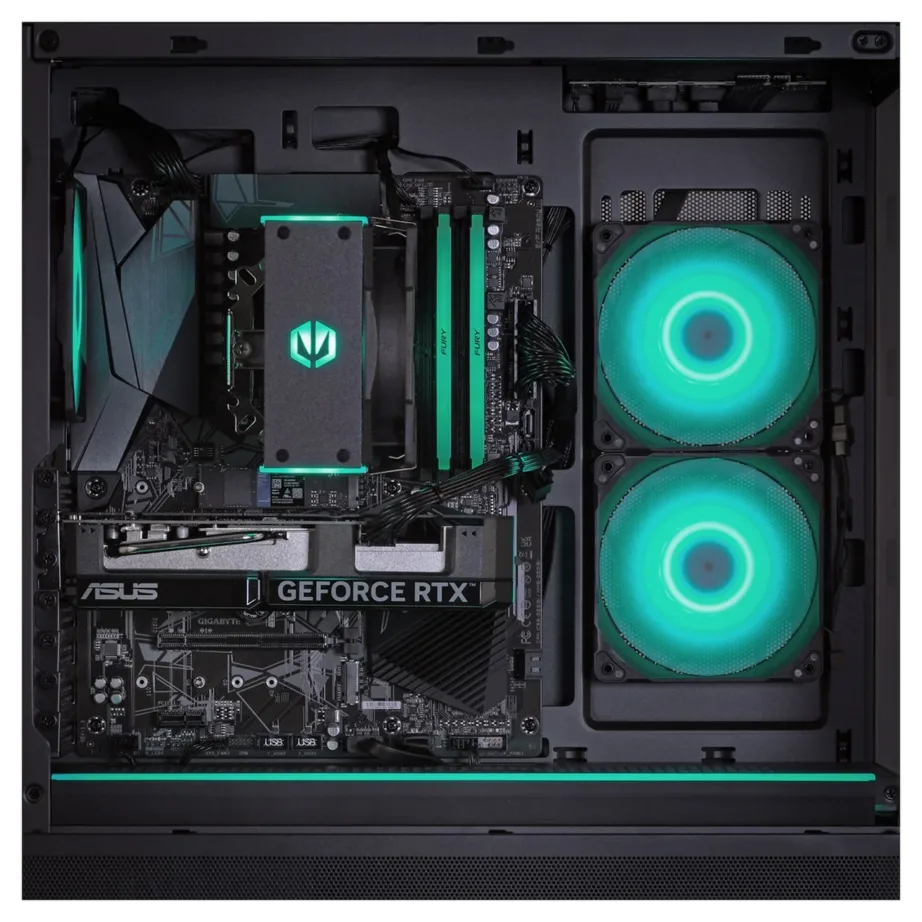 Actina KOMACNGIP0329 32GB DDR5, 1TB SSD, AMD Ryzen 7 8700F, Radeon RX 9070 16GB, Windows 11 Home, must Midi Tower mänguarvuti – 17