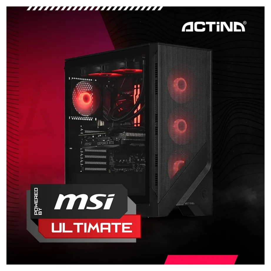 Actina KOMACNGIP0382 32 GB DDR5 2 TB SSD RTX 5080 Intel Core Ultra 7 265KF must mänguarvuti Windows 11 Home, Midi Tower – 3