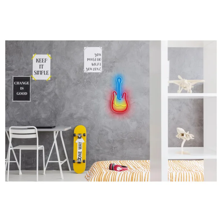 Actis ACS-NEON Guitar 34 cm mitmevärviline LED-neoonlamp USB-toitega siseruumidesse
