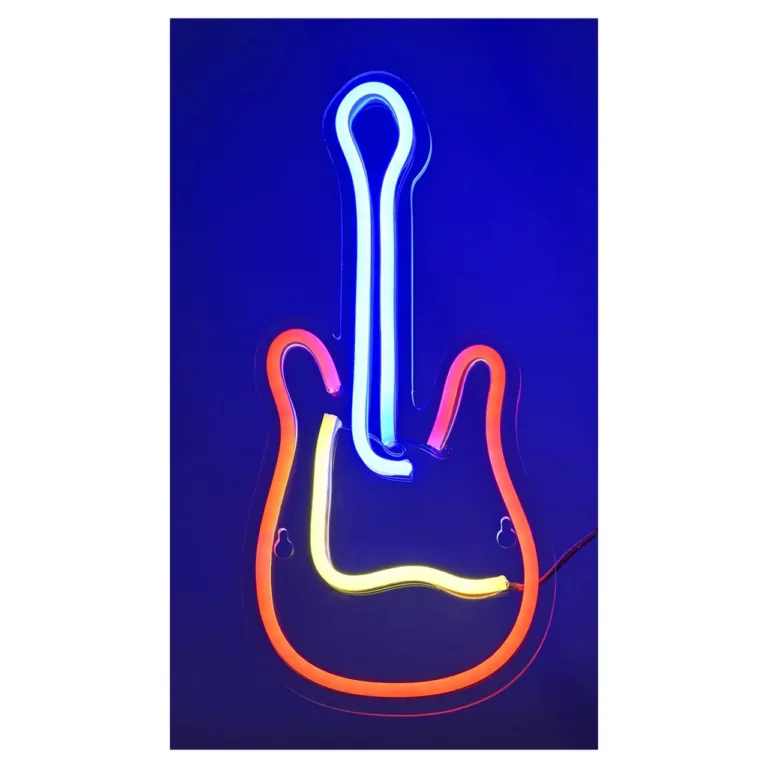 Actis ACS-NEON Guitar 34 cm mitmevärviline LED-neoonlamp USB-toitega siseruumidesse