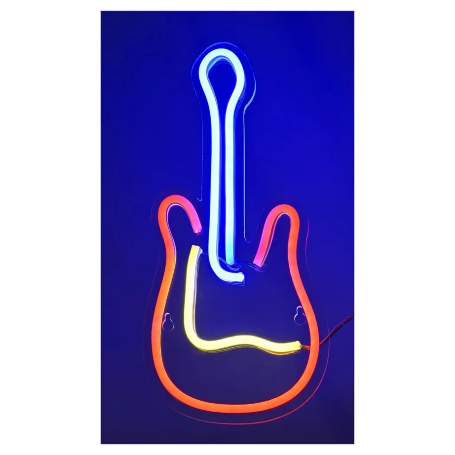 Actis ACS-NEON Guitar 34 cm mitmevärviline LED-neoonlamp USB-toitega siseruumidesse – 5