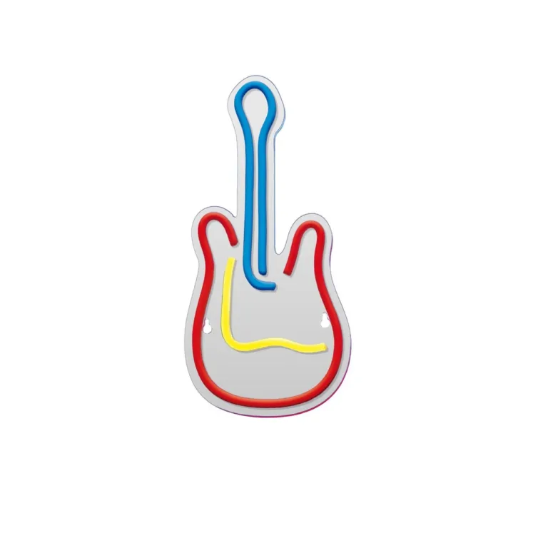 Actis ACS-NEON Guitar 34 cm mitmevärviline LED-neoonlamp USB-toitega siseruumidesse