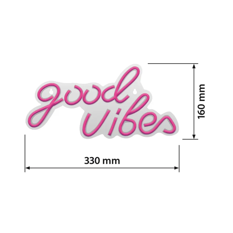 Actis ACS-NEON VIBES 330×160 mm mitmevärviline USB LED-neoonsilt siseruumidesse – 6