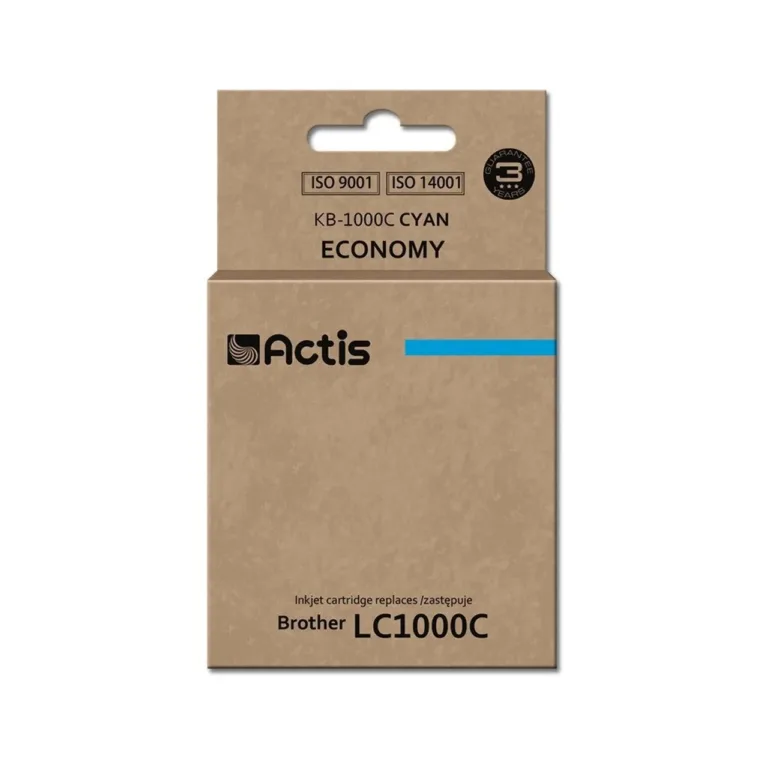 Actis KB-1000C 36 ml tsüaansinise tindi asenduskassett Brother LC1000C/LC970C printeritele