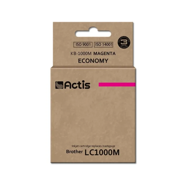 ACTIS KB-1000M 36 ml magenta tindikassett Brother LC1000M/LC970M asendamiseks, ühilduv inkjet-printeritega