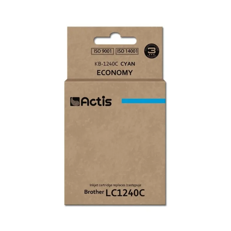 Actis KB-1240C 19 ml tsüaan tindikassett Brother LC1240C/LC1220C asenduseks, ühilduv DCP- ja MFC-tindikprinteritele
