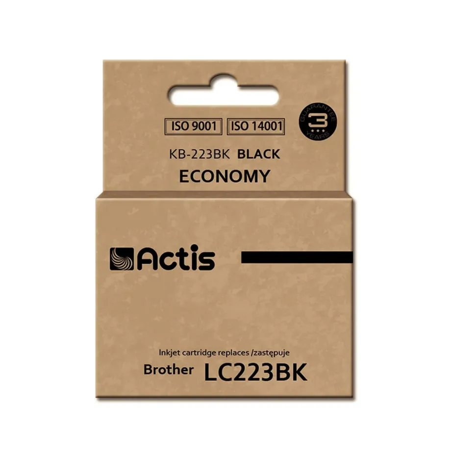 Actis KB-223BK 16 ml must pigmenditindiga tindikassett Brother LC223BK asenduseks (DCP/MFC printeritele)