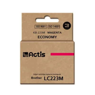 Actis KB-223M 10 ml magenta värvitindikassett, asendus Brother LC223M-le, ühilduv DCP/MFC printeritega