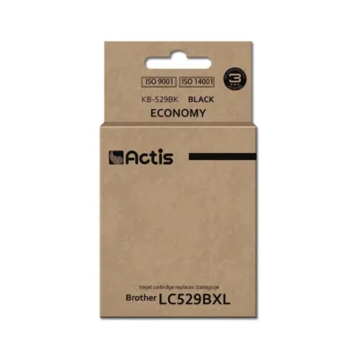 Actis KB-529Bk 58 ml must pigmenttindiga asenduskassett Brother DCP-J100/J105, MFC-J200 printeritele