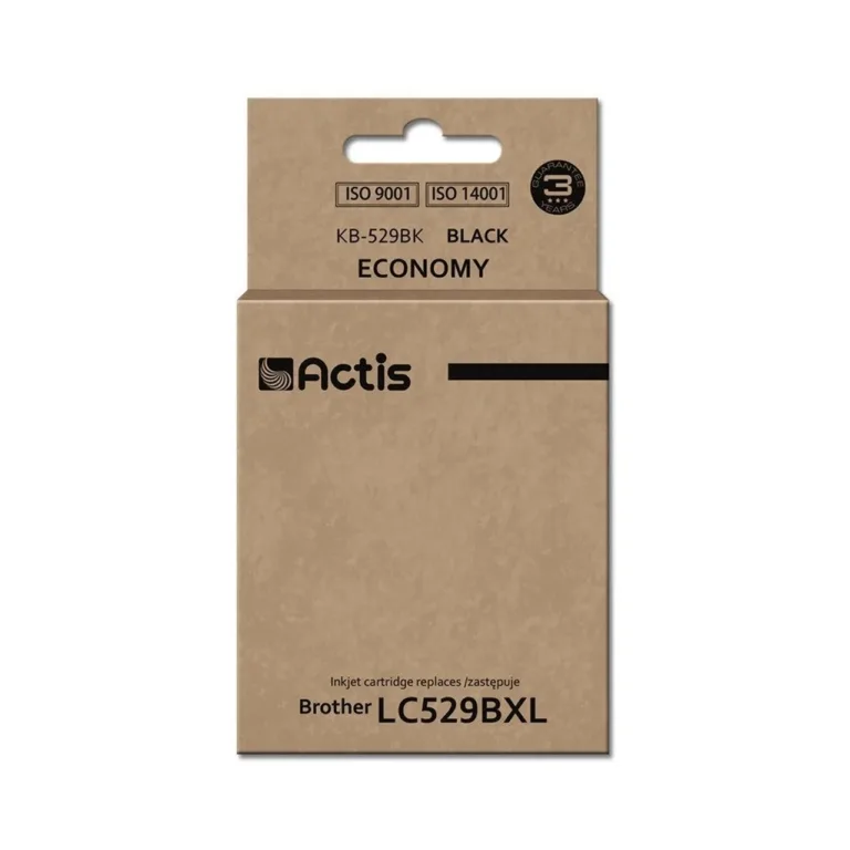 Actis KB-529Bk 58 ml must pigmenttindiga asenduskassett Brother DCP-J100/J105, MFC-J200 printeritele