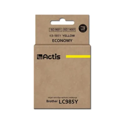 Actis KB-985Y 19,5 ml kollane tindikassett Brother DCP/MFC printeritele (LC985Y asendus, dye-tint, standardtootlus)