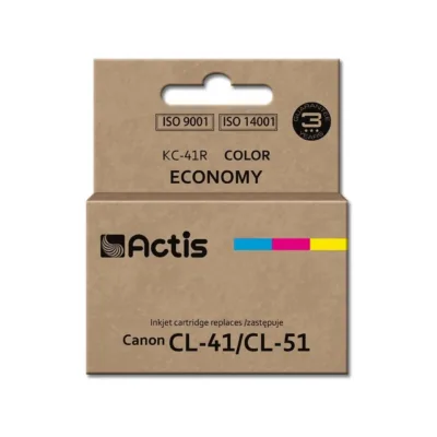 Actis KC-41R 18 ml värvikassett (asendab Canon CL-41/CL-51, dye-tint, tsüaan/magenta/kollane, ühilduv Canon tindiprinteritega)