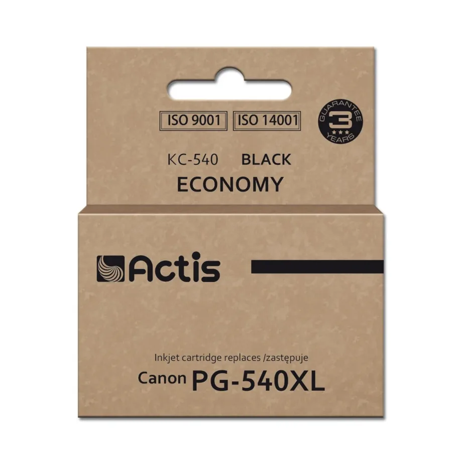 Actis KC-540 Supreme 22 ml must tindikassett (Canon PG-540XL asendus, dye-tint, 1 tk, ühilduv Canon Pixma MG/MX printeritega)