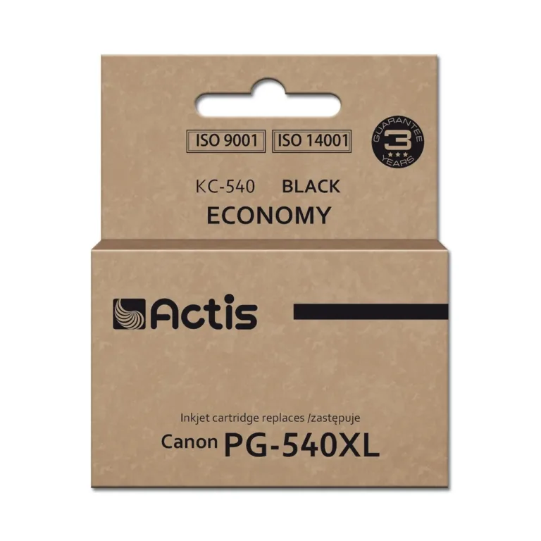 Actis KC-540 Supreme 22 ml must tindikassett (Canon PG-540XL asendus, dye-tint, 1 tk, ühilduv Canon Pixma MG/MX printeritega)