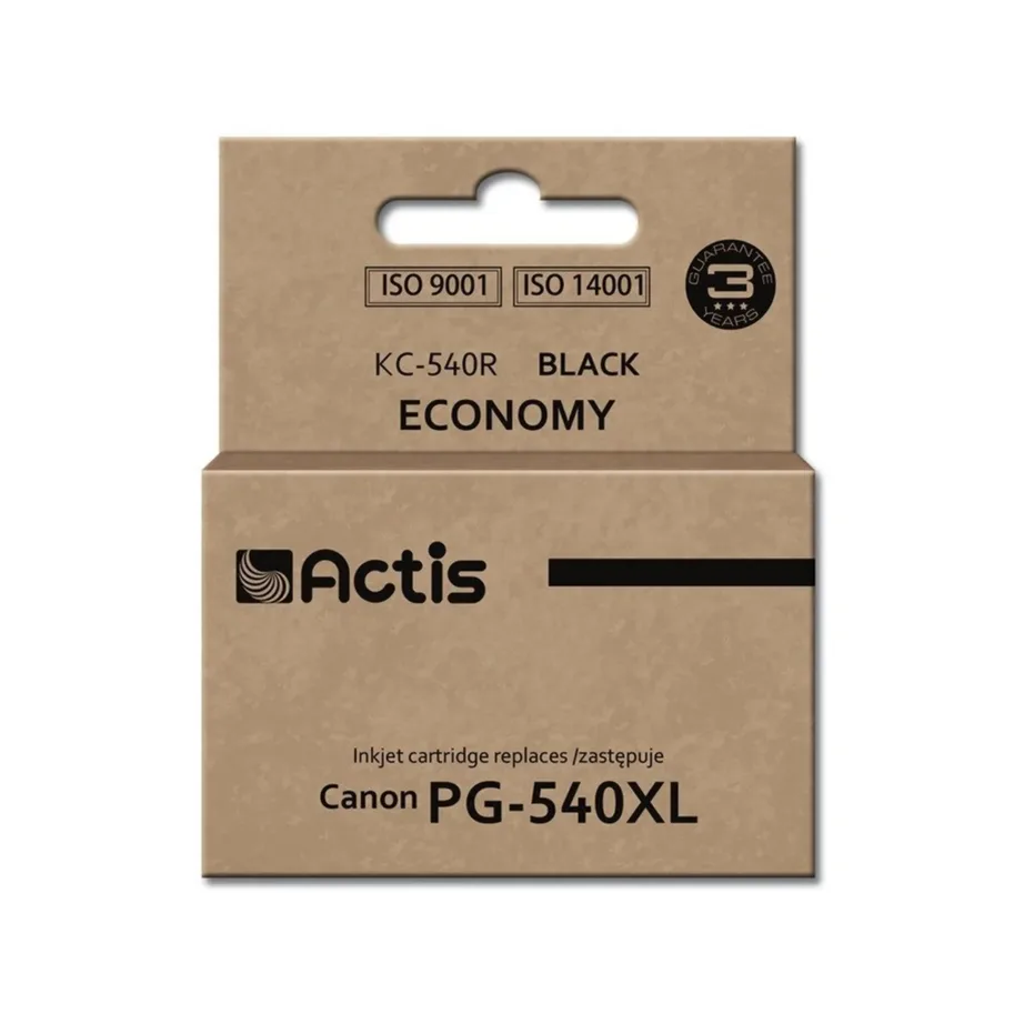 Actis KC-540R 22 ml must pigmenttint, Canon PG-540XL ühilduv tindikassett Canon Pixma printeritele