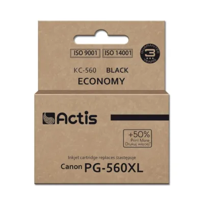 Actis KC-560 22 ml must XL tindikassett (asendab Canon PG-560XL) Canon Pixma TS5350/TS5351/TS5352/TS5353 printeritele, +50% lehetootlus