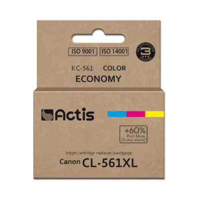 Actis KC-561 18 ml XL värvitindikassett, asendus Canon CL-561XL-le (tsüaan/magenta/kollane) Canon Pixma TS5350/TS5351/TS5352/TS5353 printeritele