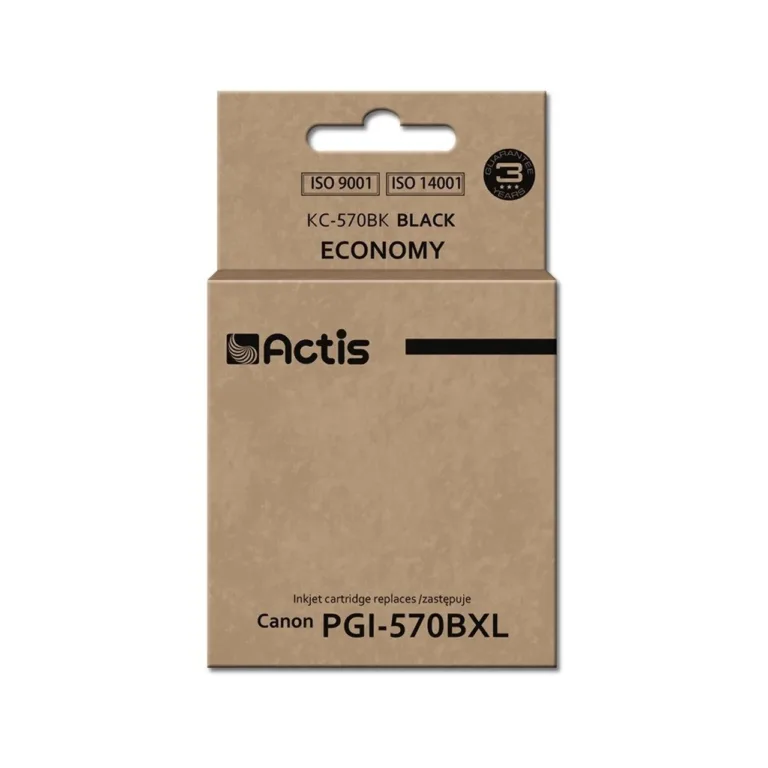 Actis KC-570BK 22 ml must pigmenttindikassett Canon PGI-570BK asendamiseks Canon Pixma printeritele